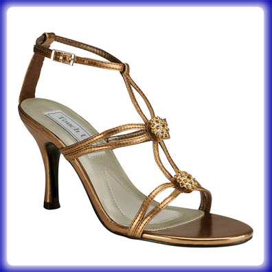 Alana Bronze High Heel Evening Shoes