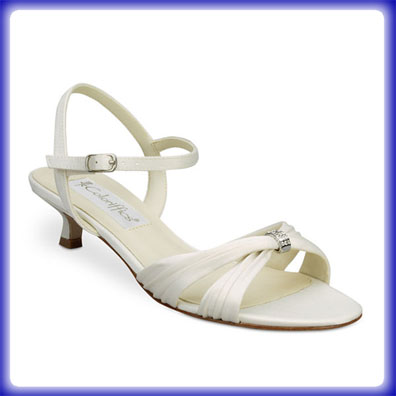 Andie Ivory Low Heel Bridal Shoes