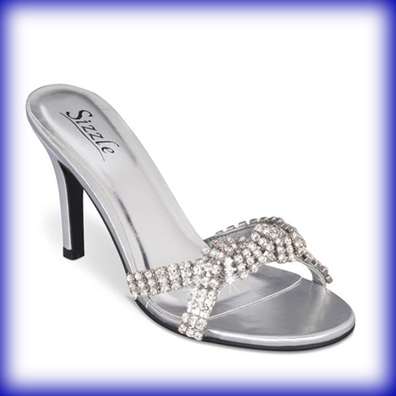 Antigua Silver High Heel Evening Shoes