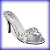 Antigua Silver High Heel Evening Shoes