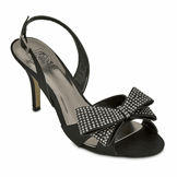 Anya Black Sky High Heel Evening Shoes