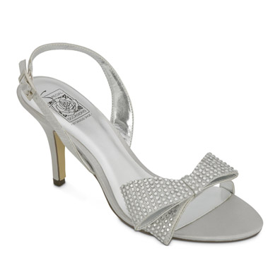 Anya Silver Sky Hi Heel Evening Shoes