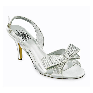 Anya White Satin Bridal Shoes