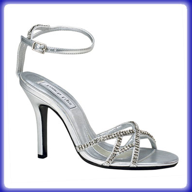 Ashlyn Silver Sky Hi Heel Evening Shoes