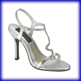 Brazil Silver Sky High Heel Evening Shoes