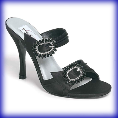 Brilliant Black High Heel Evening Shoes