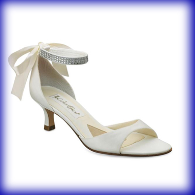 Carmen Ivory Low Heel Evening Shoes