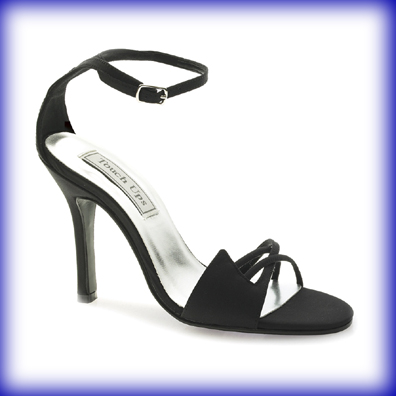 Cassandra Black High Heel Evening Shoes