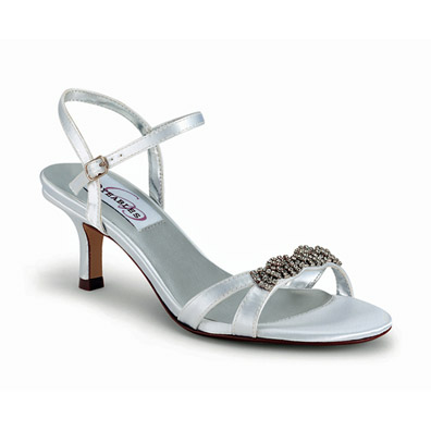 Chic White Satin Bridal Shoes