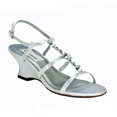 Chloe White Dyeable Bridal Shoes View larger image 
