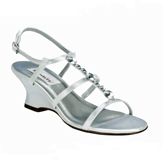 Chloe White Satin Bridal Shoes