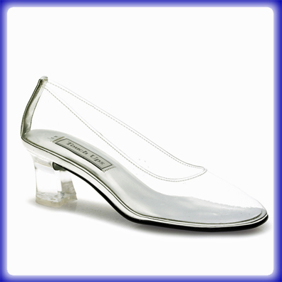 Cinderella Clear Mid Heel Evening Shoes