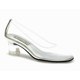 Cinderella Clear Mid Heel Evening Shoes