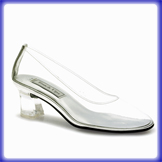 Cinderella Clear Mid Heel Evening Shoes