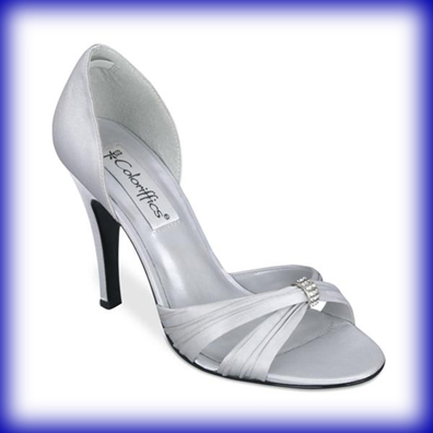 Desire Silver High Heel Evening Shoes