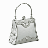 Drama Silver Evening Handbag