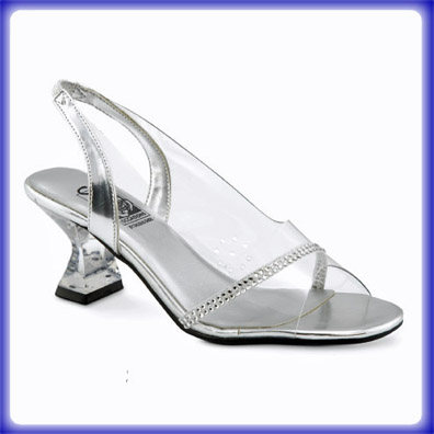 Elaine Clear Mid Heel Evening Shoes