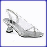 Elaine Clear Mid Heel Evening Shoes
