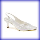 Fancy Mid Heel Bridal Shoes