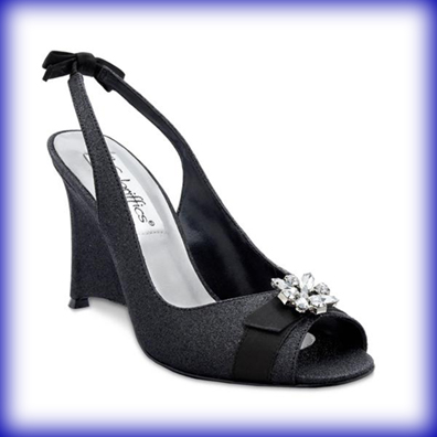 Frolic Black High Heel Evening Shoes