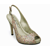 Gala Gold High Heel Evening Shoes