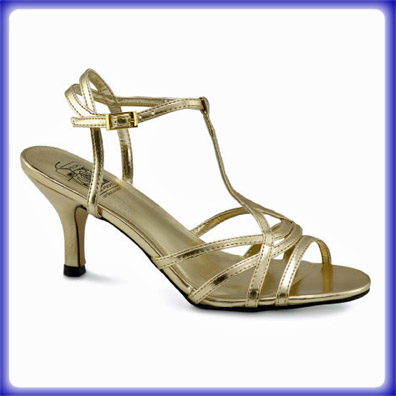 Ginger Gold High Heel Evening Shoes