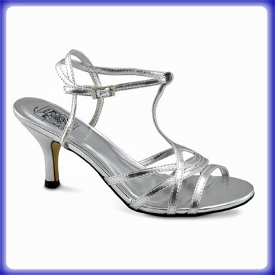 Ginger Silver High Heel Evening Shoes