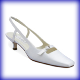 Jackie Low Heel Wide Bridal Shoes