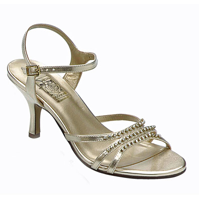 Jessy Gold High Heel Evening Shoes