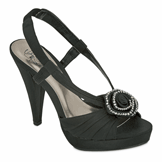 Jolie Black Sky High Heel Evening Shoes