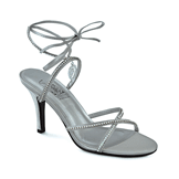 Juliet Silver Sky High Heel Evening Shoes