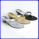 Kenda Low Heel Evening Flip Flops