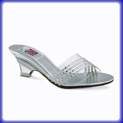 Kryssie Low Heel Clear Bridal and Evening ShoesCrystal Clear Evening ...