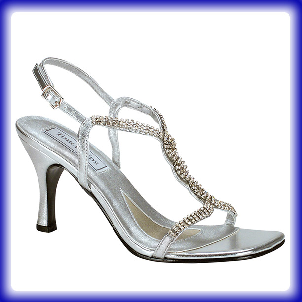 Lisa Silver High Heel Evening Shoes