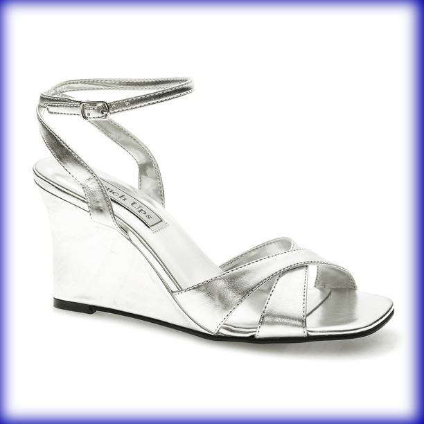 Madison Silver High Heel Evening Shoes
