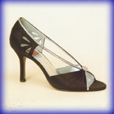 Maggi Black High Heel Evening Shoes
