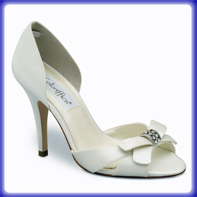 Maya Ivory Satin High Heel Bridal Shoes