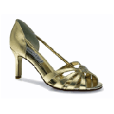 Glittering Gold Evening Shoes
