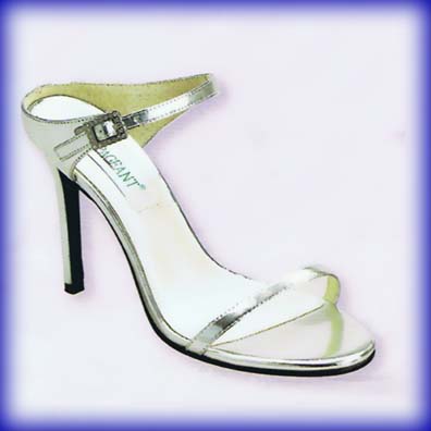 Nikki Silver Metalllic Sky High Heel Evening Shoes