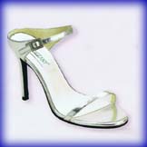 Nikki Silver Sky High Heel Evening Shoes