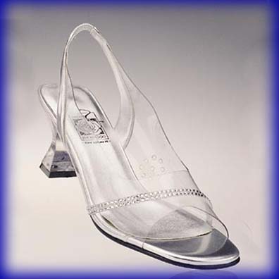 Patti Clear Mid Heel Evening Shoes