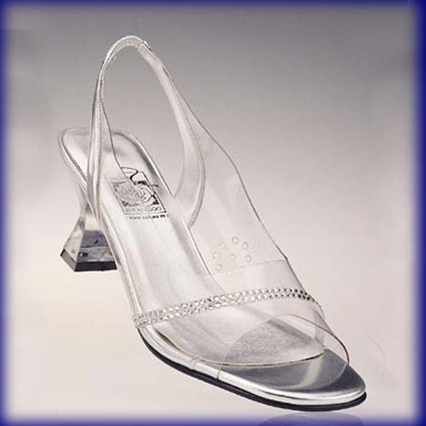 Patti Clear Mid Heel Evening Shoes