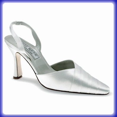Rochelle White Silk Satin Bridal Shoes