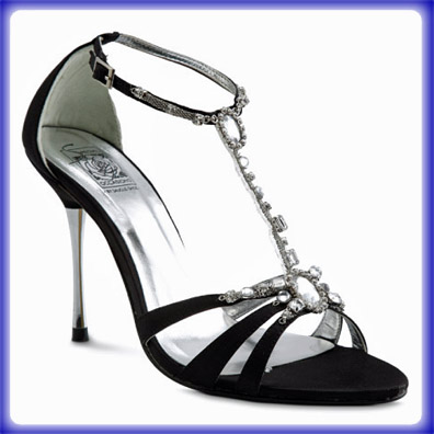 Shakira Black Sky High Heel Evening Shoes