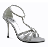 Shakira Silver Sky High Heel Evening Shoes