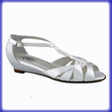 Shannon White Satin Bridal Shoes