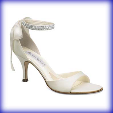 Sierra Ivory Mid Heel Evening Shoes