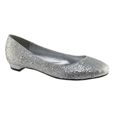 Tamara Silver Low Heel Evening Shoes