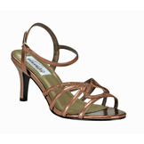 Taylor Bronze Mid Heel Evening Shoes