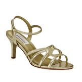 Taylor Gold Mid Heel Evening Shoes